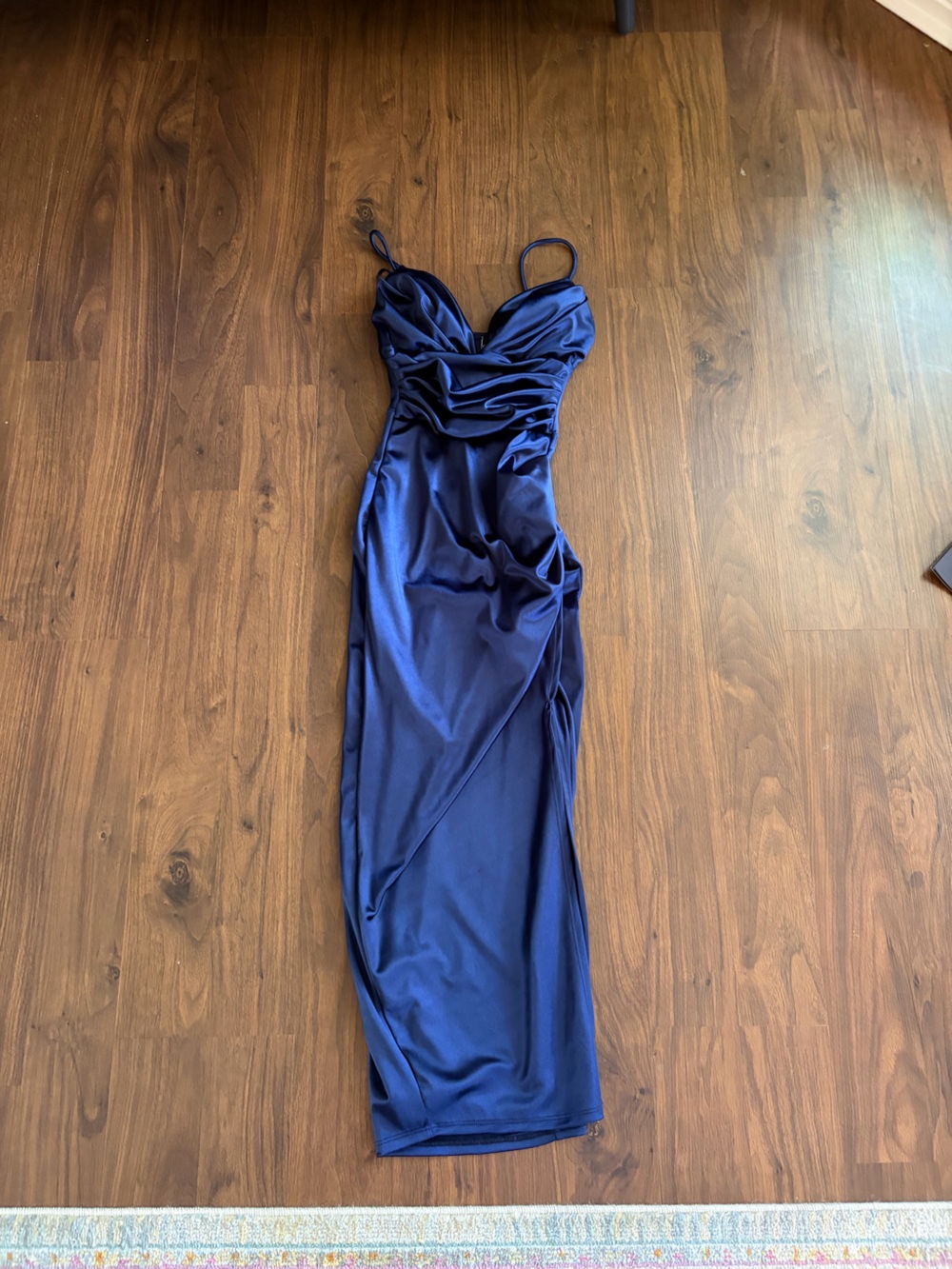 Windsor Navy Satin Gown